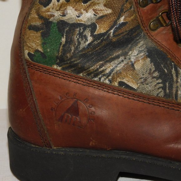 Black Rock Thinsulate Thermal Insulation Camo Work Hunting Lace Up Boots Size 12 - Picture 7 of 11